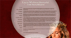 Desktop Screenshot of lucia-weihnachtsmarkt.de